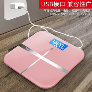 USB Household Electronic Scale Tempered Glass Weight Scale Human Body Scale Electronic Health Scale Human Body Electronic Scale Manufacturer
