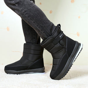 Snow Boots Fleece-lined Warm High-top Cotton-padded Shoes Thickened Casual Men's And Women's Boots Cotton-padded Shoes