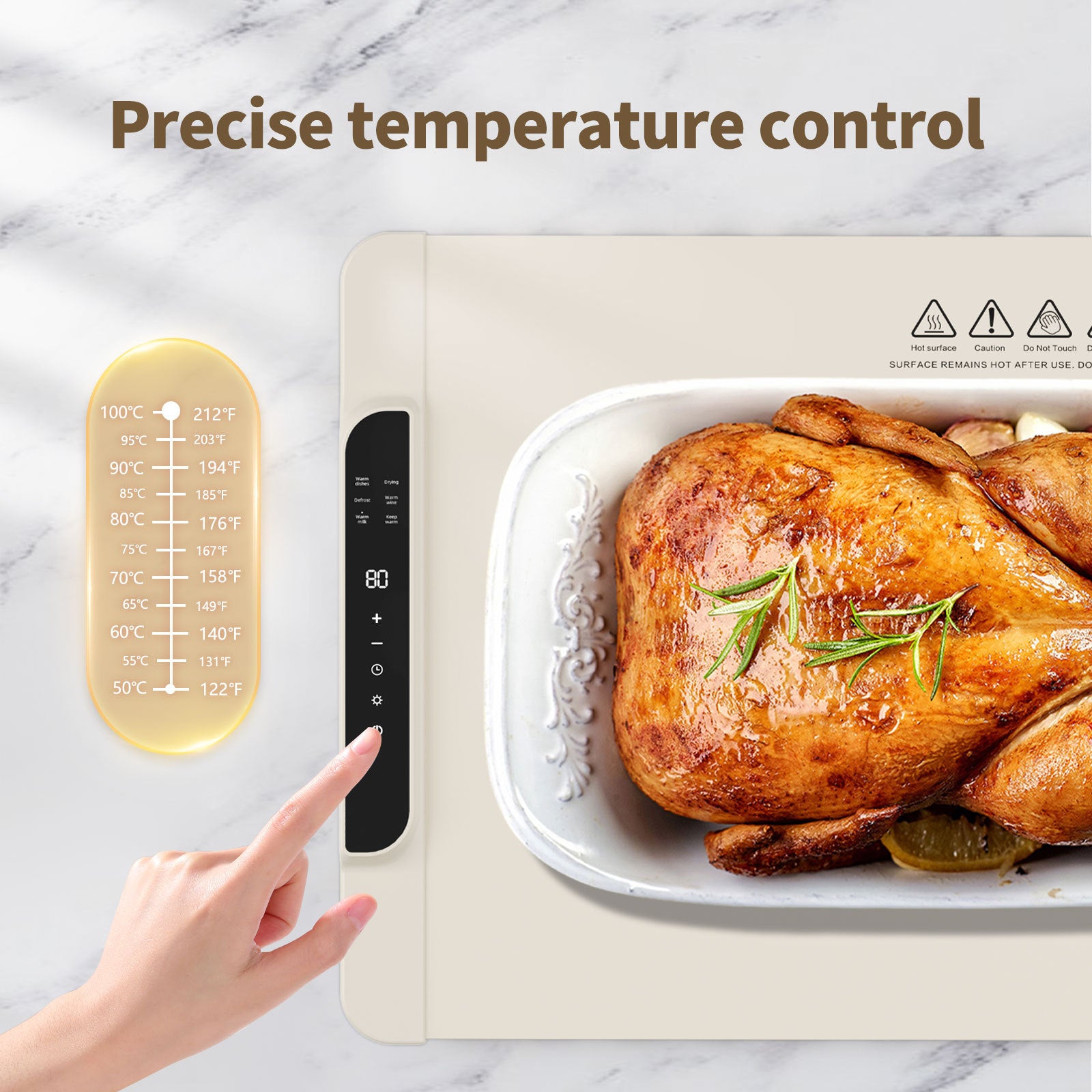 Flexible Heating Warming Board For Home Dining Table Mat Folding Multi-Functional Meal Warming Pad