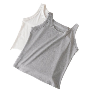 Thin Summer Non-Chest Pad Camisole Vest Women's Breathable Slimming Thread Cotton Anti-Glow All-Match Base Inner Top