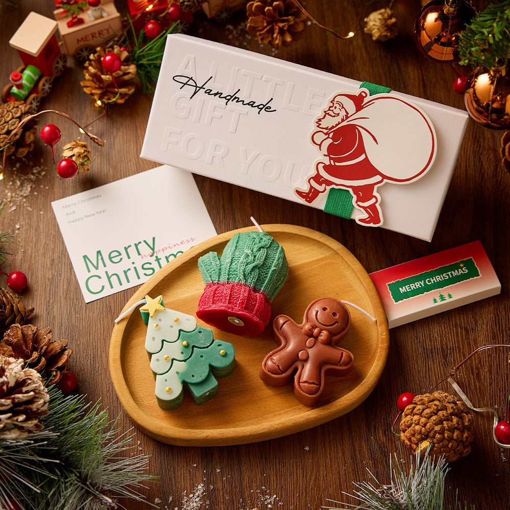 Christmas Candles, Creative Handmade Scented Candles, High-End Souvenirs, Christmas Tree, Deer Candle Gift Box