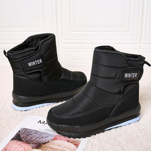 Snow Boots Fleece-lined Warm High-top Cotton-padded Shoes Thickened Casual Men's And Women's Boots Cotton-padded Shoes
