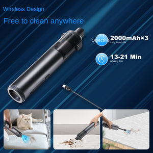 Car Small High Suction Vacuum Cleaner Home Car Portable Inflatable Dual-Purpose Handheld Car Vacuum Blower