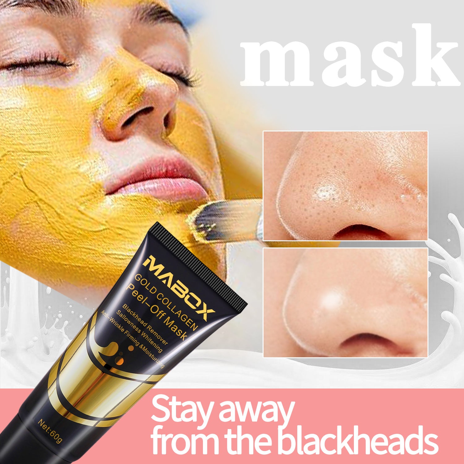 Gold Tear-off Nose Mask Facial Care