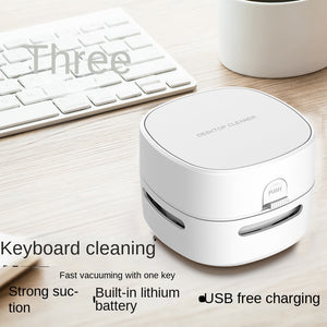 Small Handheld Vacuum Cleaner Household Portable All-In-One Wireless Mini Desktop Vacuum Cleaner