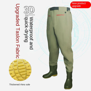 Green Yellow-soled PVC Labor Protection Shoes Industrial Protective Shoes Straight Waterproof Non-slip Wear-resistant Rain Shoes Flood Prevention Rain Shoes