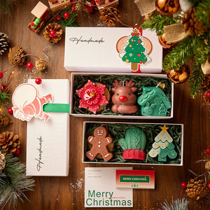 Christmas Candles, Creative Handmade Scented Candles, High-End Souvenirs, Christmas Tree, Deer Candle Gift Box