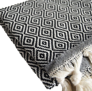 Home Furnishing Geometric Rhombus Sofa Blanket