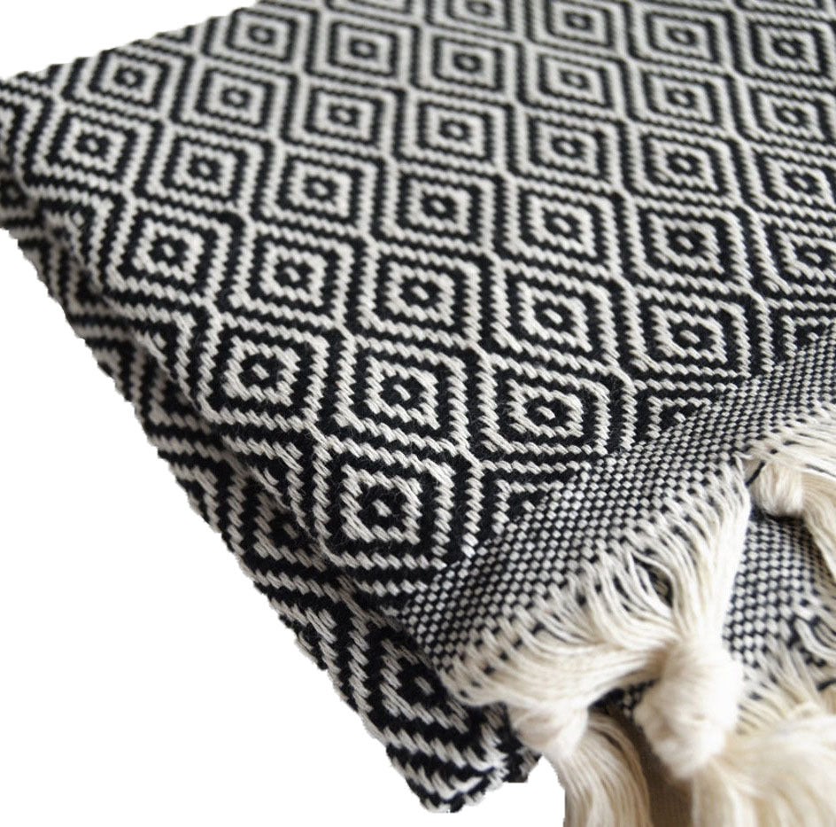 Home Furnishing Geometric Rhombus Sofa Blanket