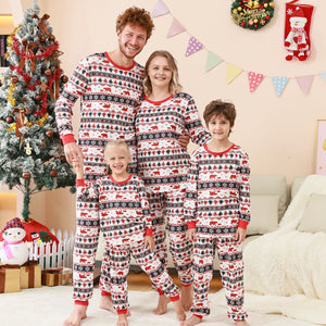 European And American Parent-Child Home Clothes Christmas Home Clothes Parent-Child Suit Plaid Patchwork Printed Home Clothes