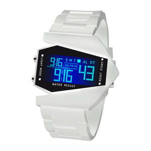 Luminous Multifunctional Square Fighter Aircraft Watch Men&#039;s And Women&#039;s Sports Couple Watch Children&#039;s Student Watch