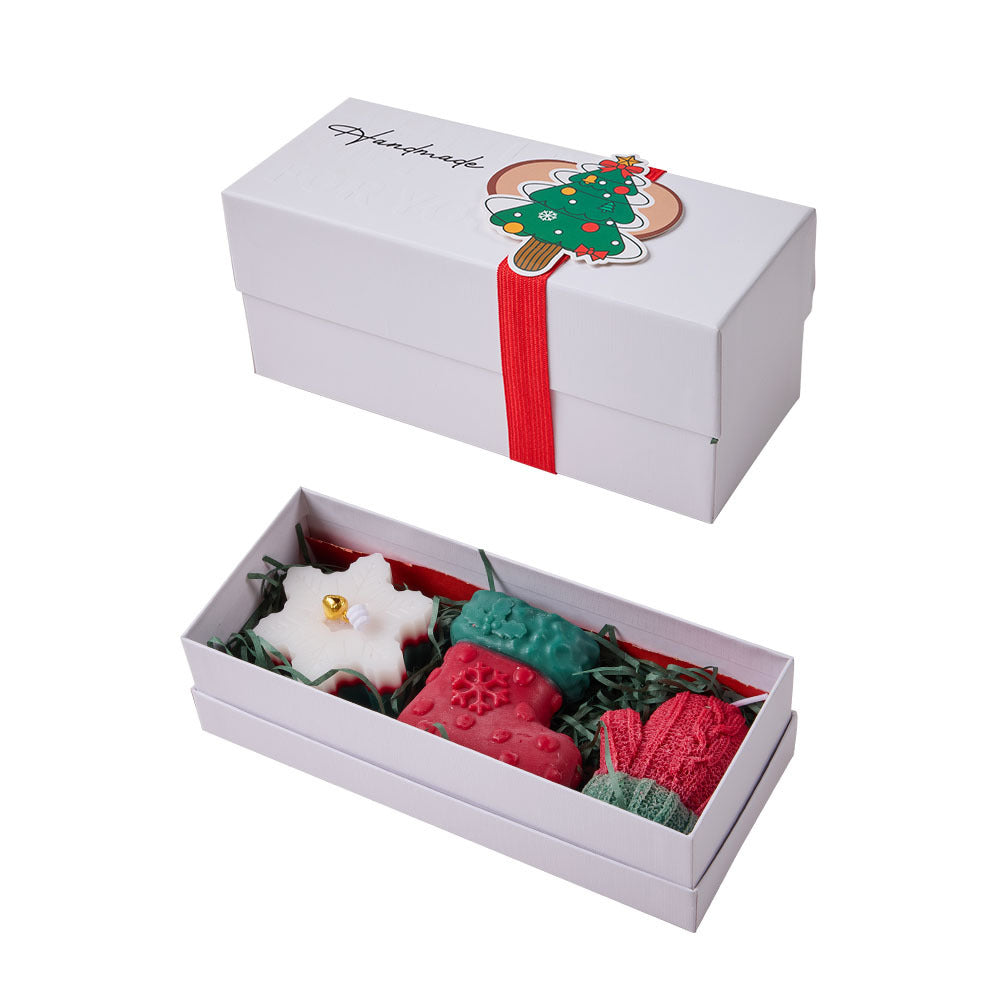 Christmas Candles, Creative Handmade Scented Candles, High-End Souvenirs, Christmas Tree, Deer Candle Gift Box