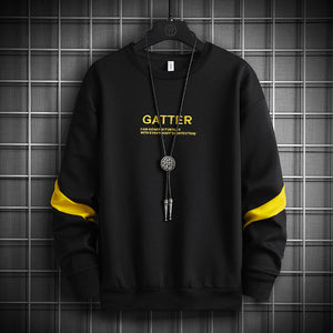 Men&#039;s Fashion Clothes Round Neck Embroidered Fashion Pullover Long Sleeves