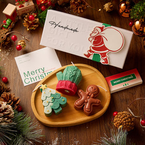 Christmas Candles, Creative Handmade Scented Candles, High-End Souvenirs, Christmas Tree, Deer Candle Gift Box