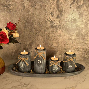 Creative HOME Wooden Sign Candle Holder HOME B &amp; B Romantic Atmosphere Decorations Photo Props Ornaments