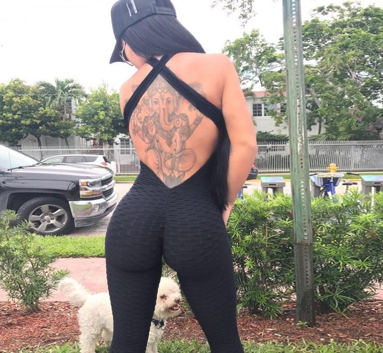 Jacquard Jumpsuit Sexy Hot Hip Yoga Clothes Jumpsuit Women&#039;s Backless Fitness Pants